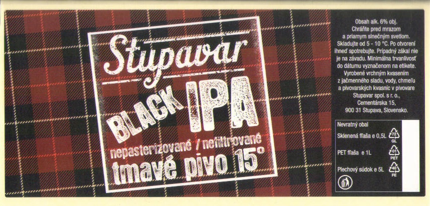 Stupava - Stupavar - Black IPA